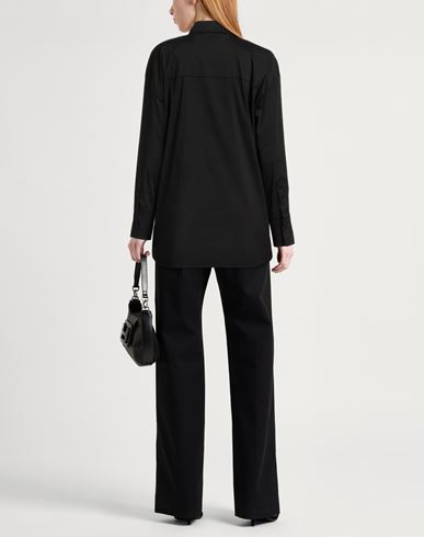 Woman Shirt Black Size 6 Cotton, Polyamide, Elastane