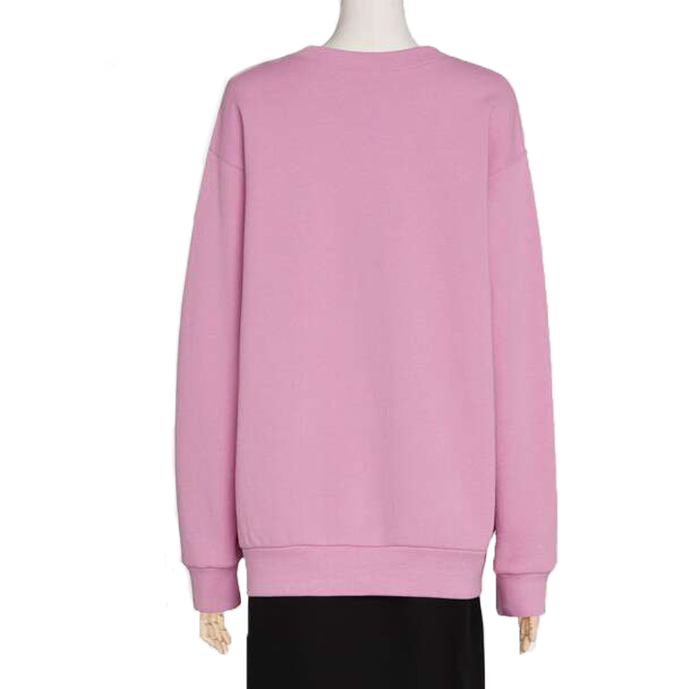 (WMNS) Pineapple Printed Long Sleeve Sweater For Pink
