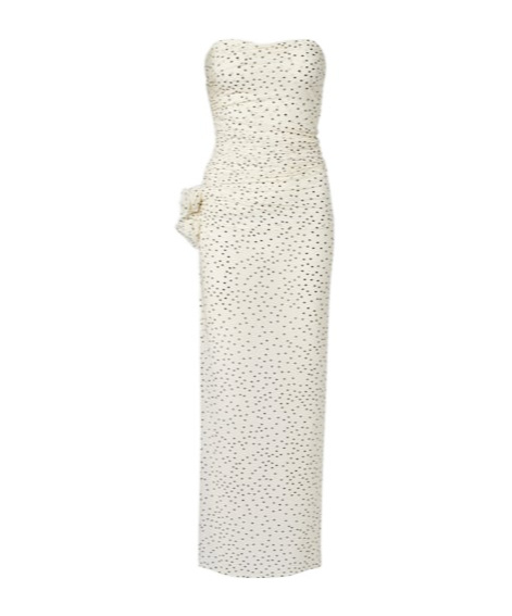 Floral applique dress