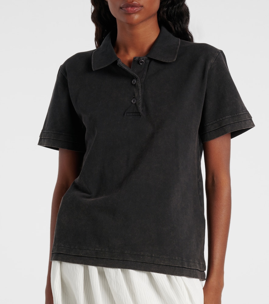 Cotton piqué polo shirt
