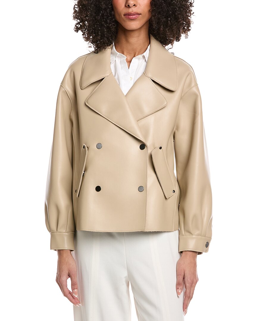 Snap Front Short Trench Coat
