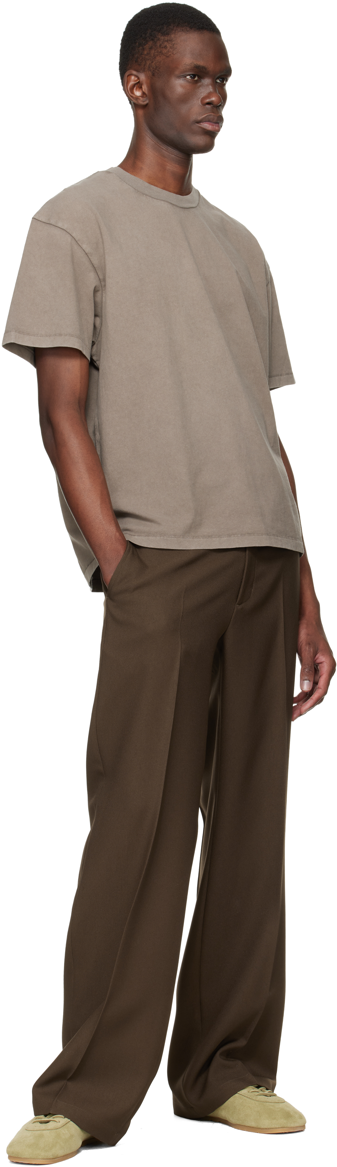 Taupe Back Logo T-shirt