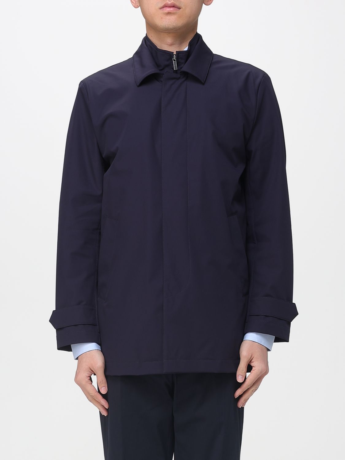Coat Men color Blue