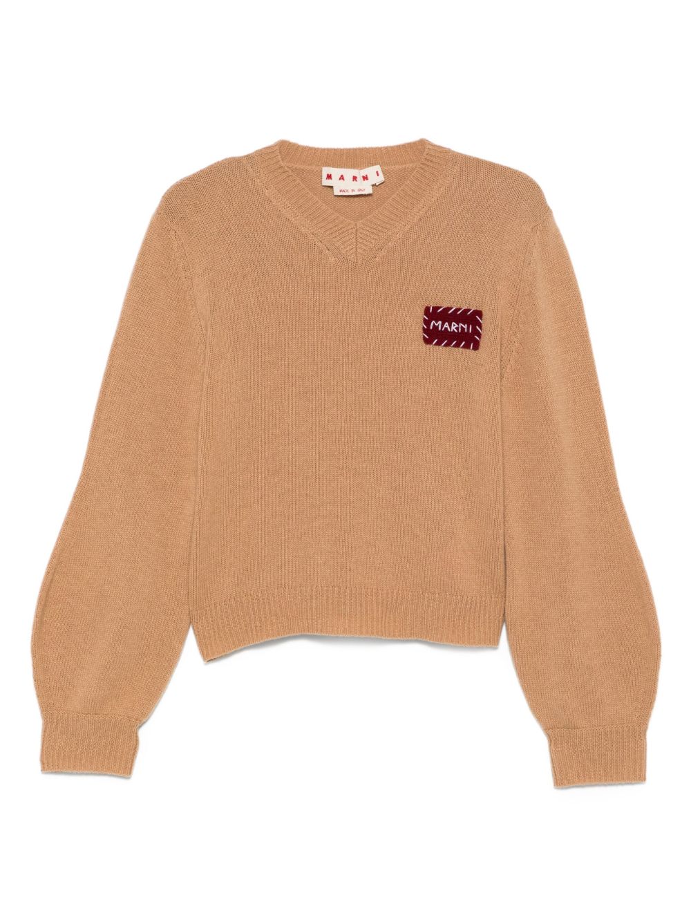 V-neck sweater - Brown