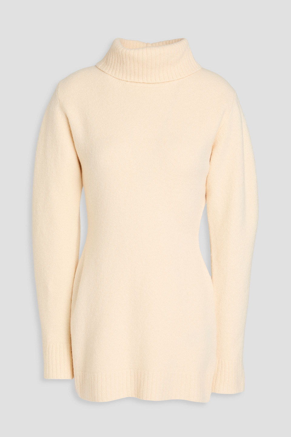 Cutout wool turtleneck sweater