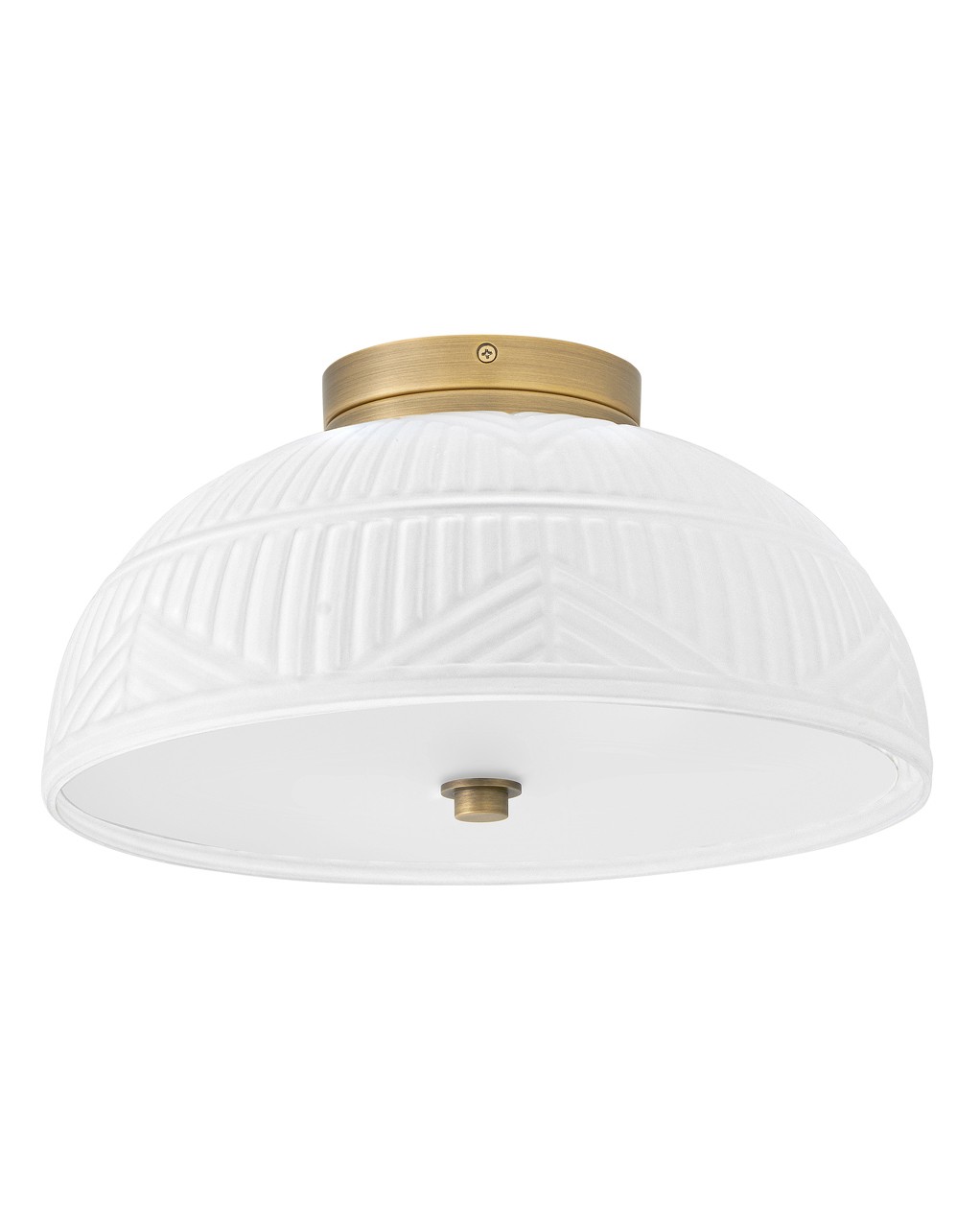 Lacquered Brass LED Flush Mount from the Devon Collection