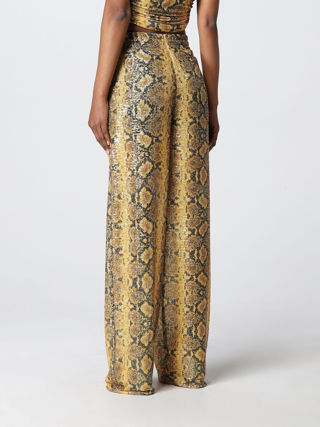 Trousers Women colour Yellow