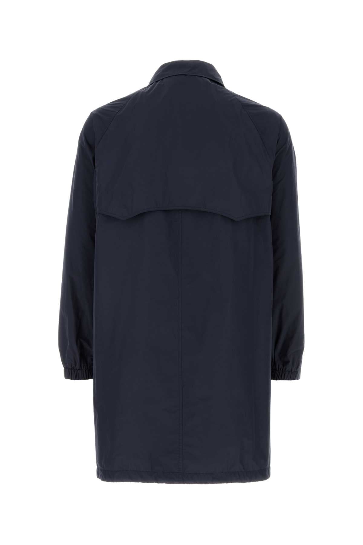 Palto' Blue Polyester Pierangelo Overcoat