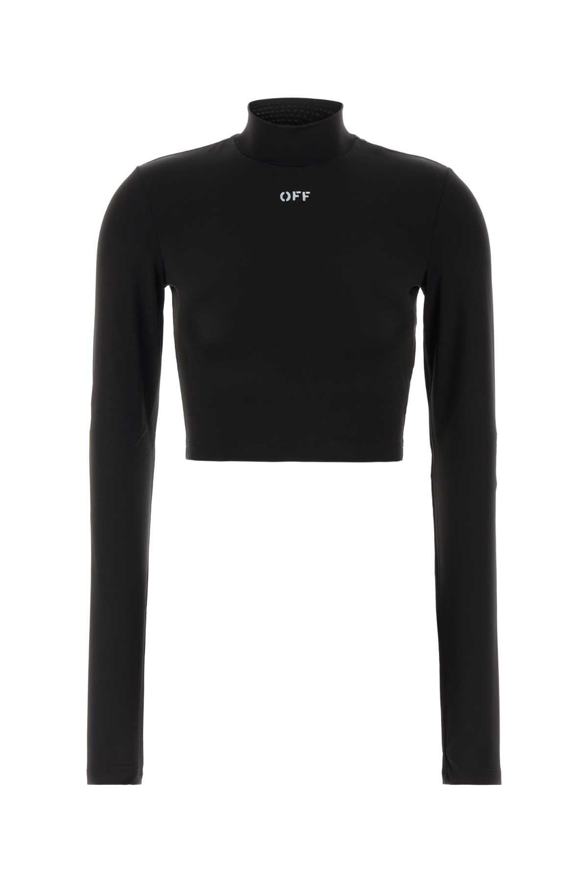 Stamp Crop Top — Black