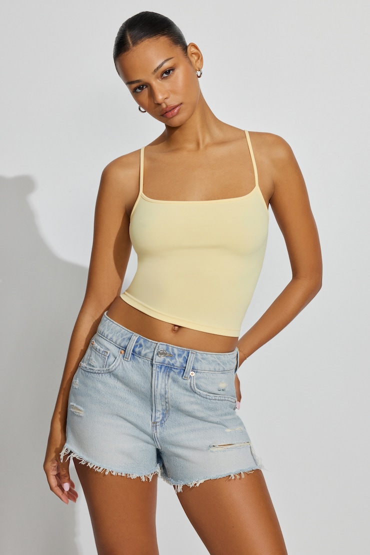Denim Festival Shorts - Blue - Women Clothing