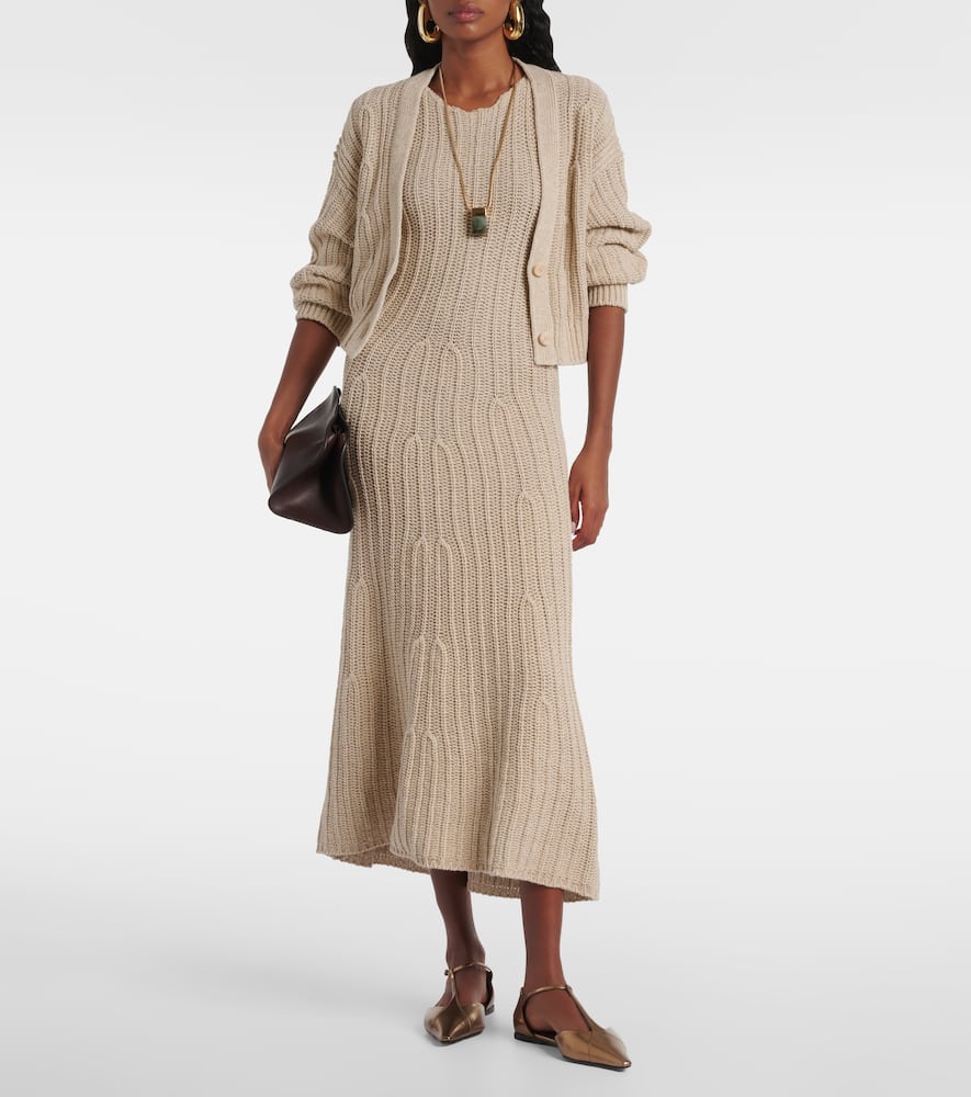 Stelvio linen and cotton cardigan