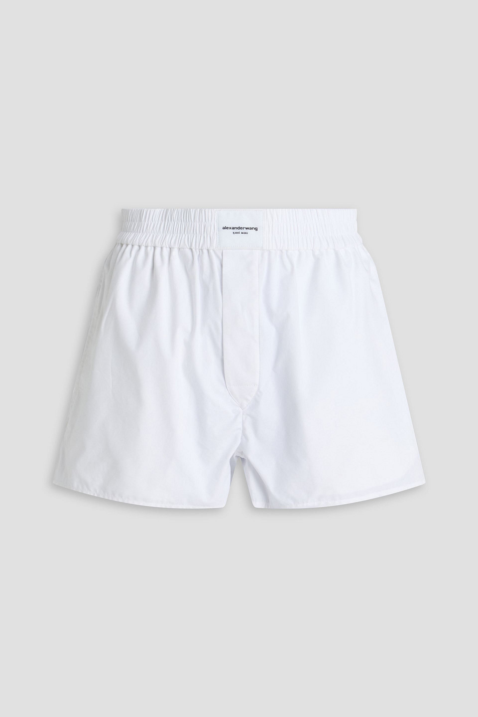 Cotton-poplin shorts - White - XS