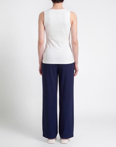 Woman Tank top Ivory Size M Modal, Elastane