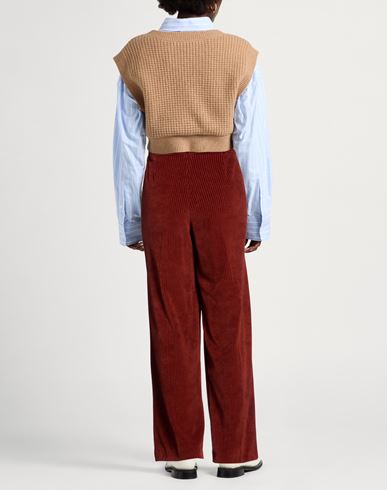 Woman Pants Brick Size 4 Cotton, Polyester