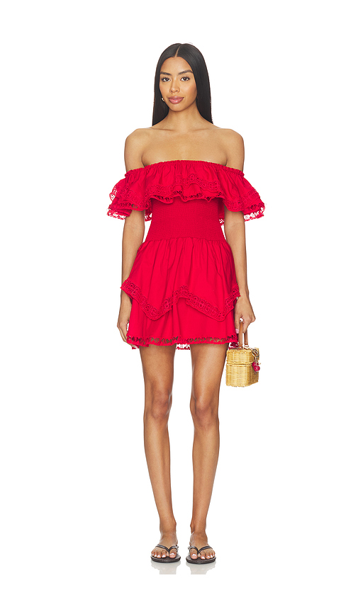PEIXOTO Wyatt Mini Dress in Red. XL. Also in M