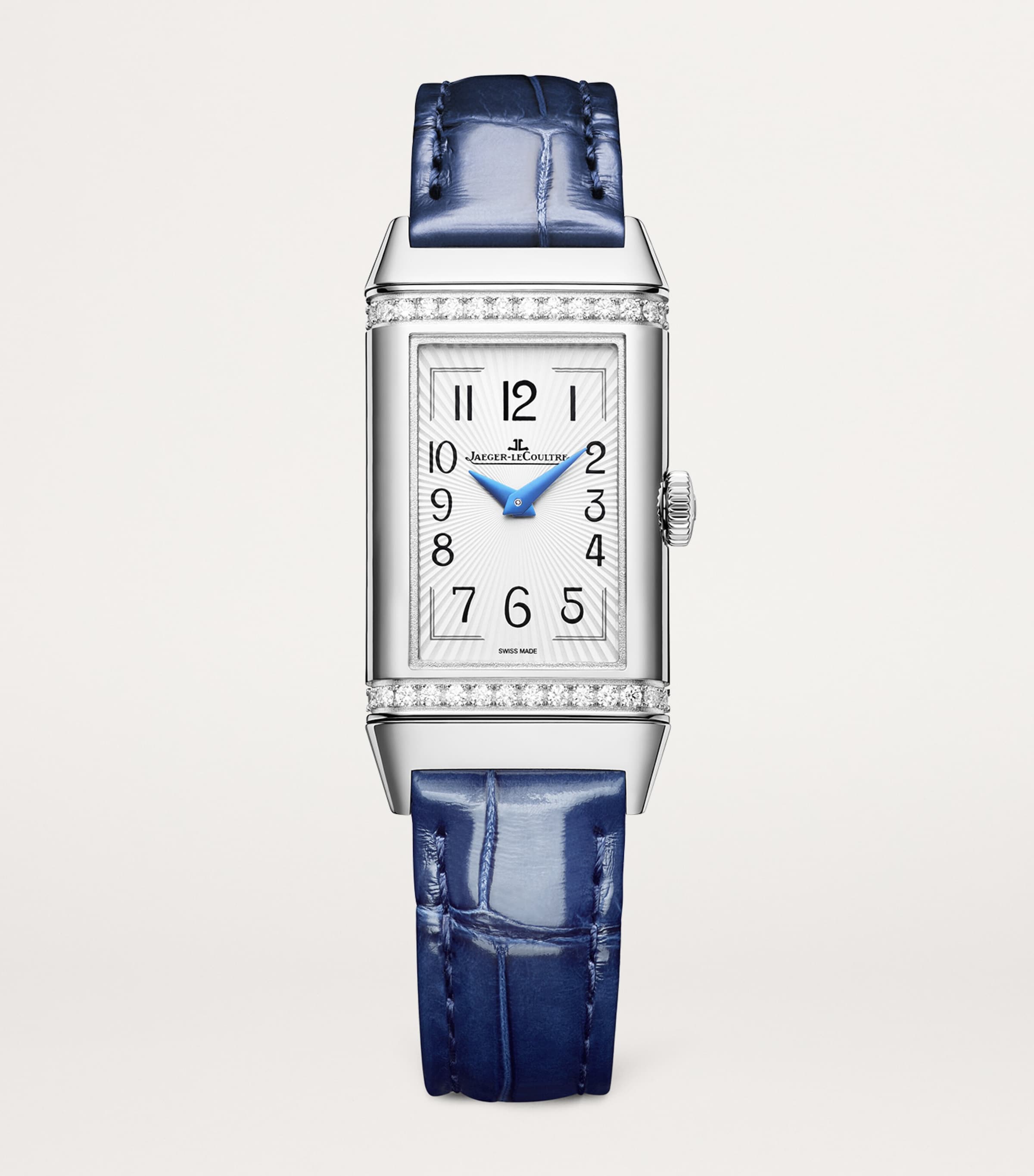 Stainless Steel and Diamond Reverso One Duetto Watch