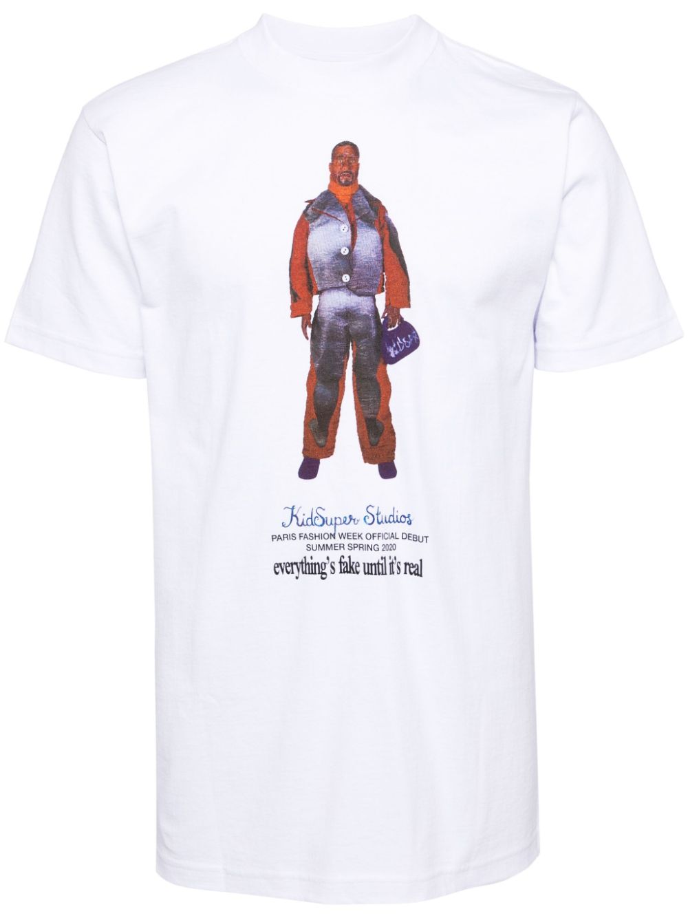 Graphic-print cotton T-shirt - White