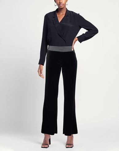 Woman Pants Black Size 6 Polyester, Elastane