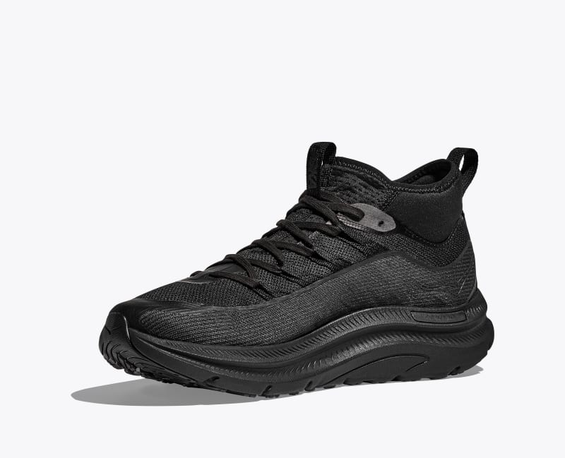 HOKA Men's Kawana Mid Shoes in Black/Carbon Black