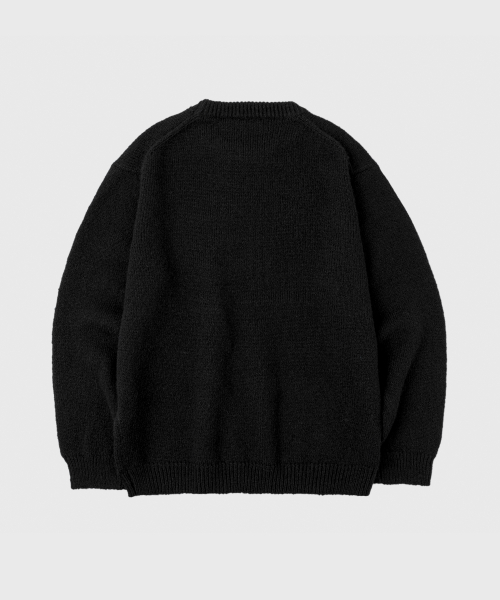 Daily Wool Round Knit Black