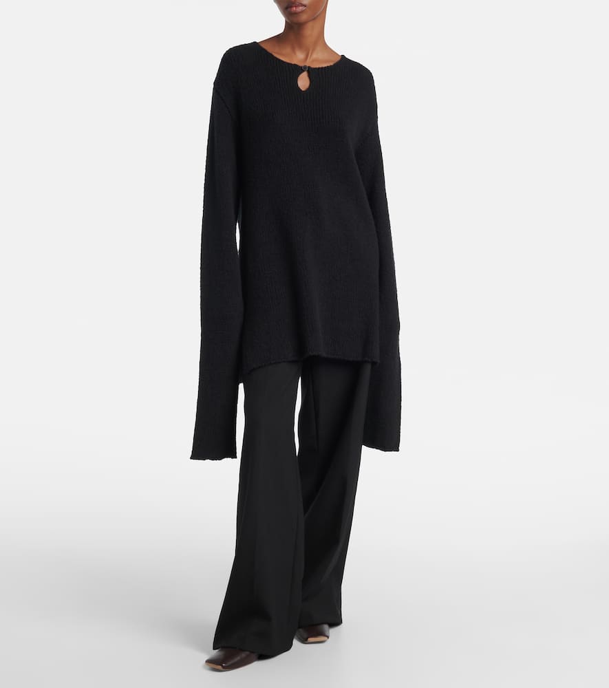 Cotton, silk, and cashmere sweater