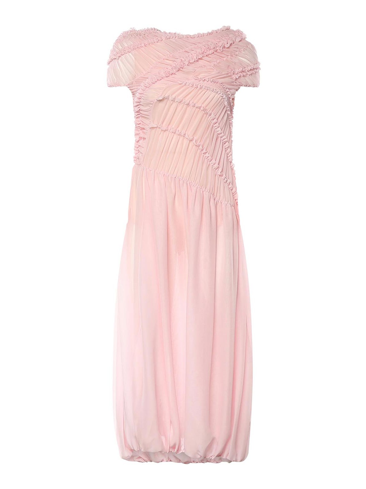 Silk Muslin Midi Dress