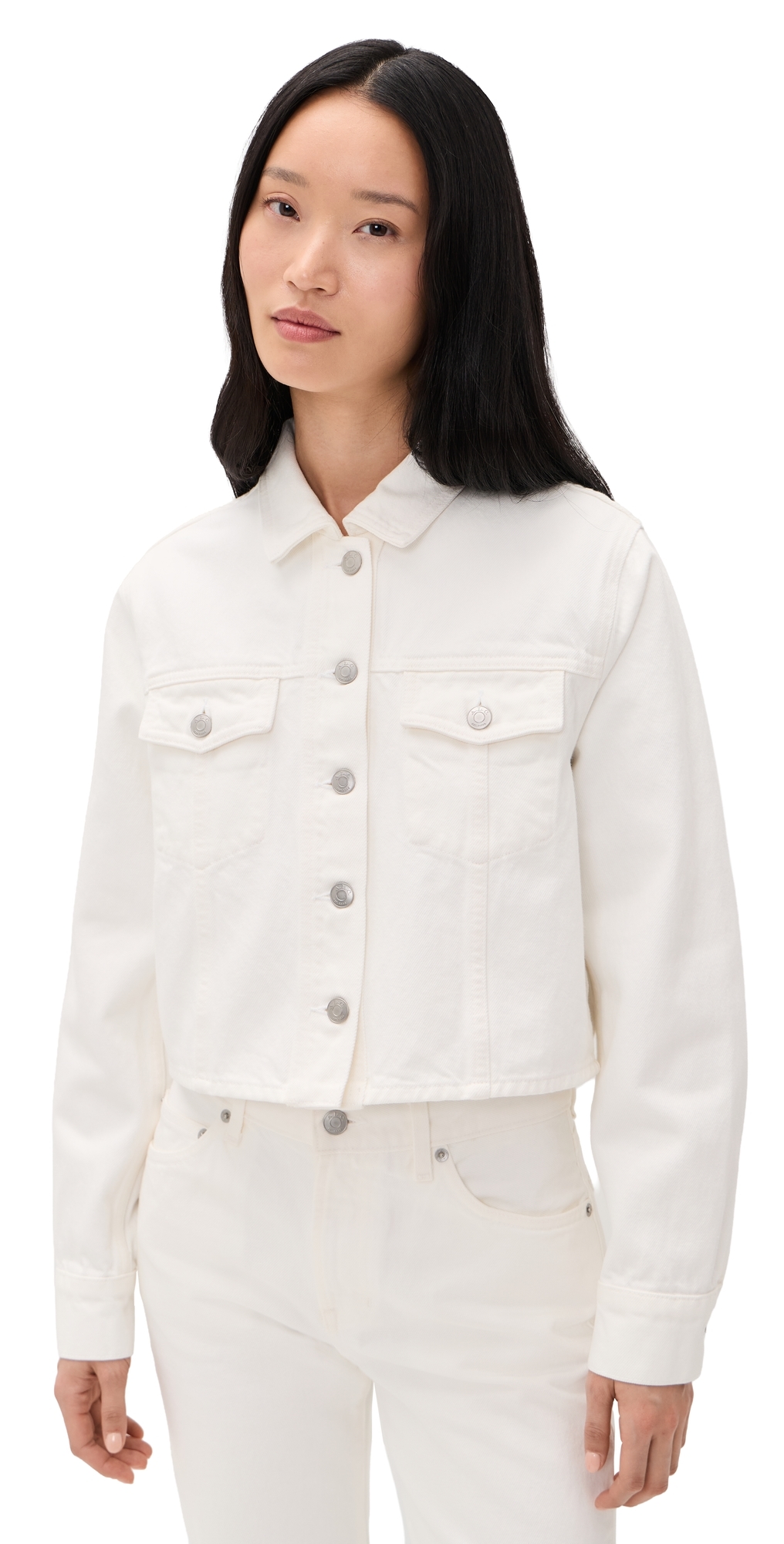 A. L.C. The 713 Denim Jacket White