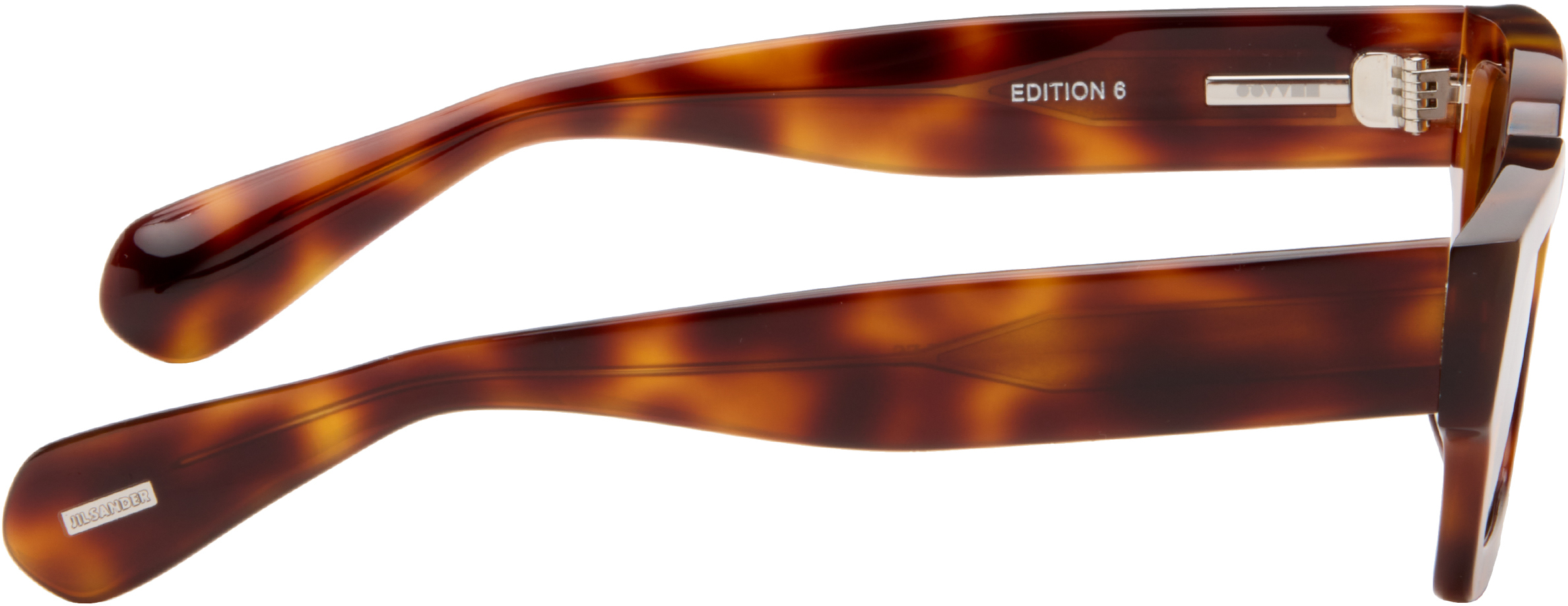 Brown Oliver Peoples Rectangular 'Edition 6' Sunglasses
