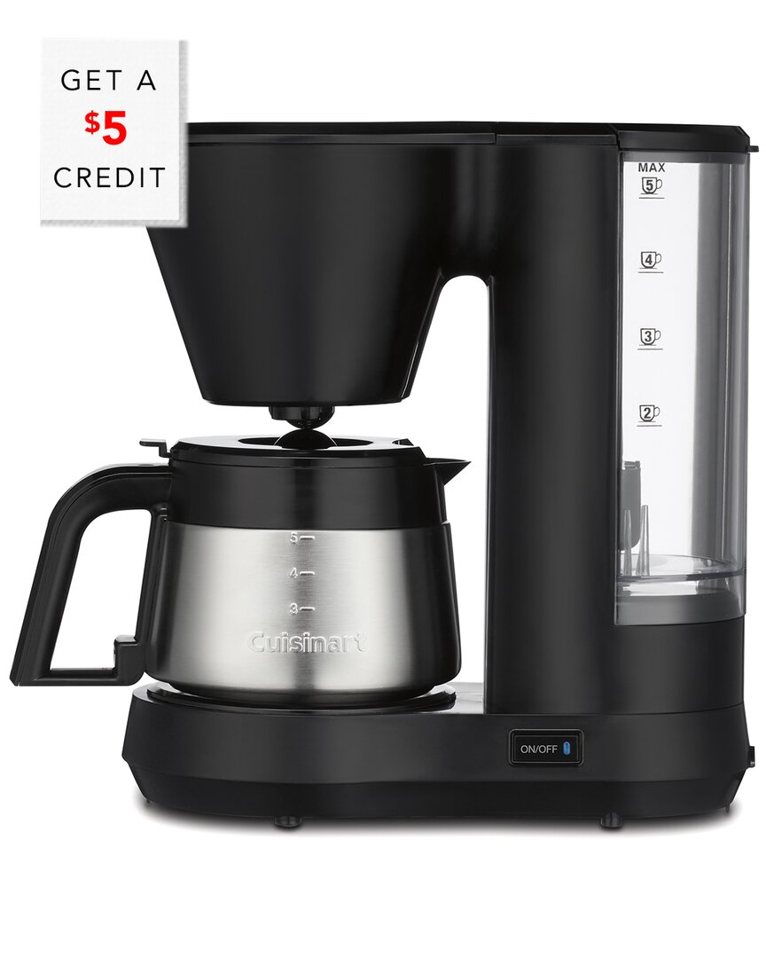5-Cup Coffeemaker With Stainless Steel Carafe with $5 Credit