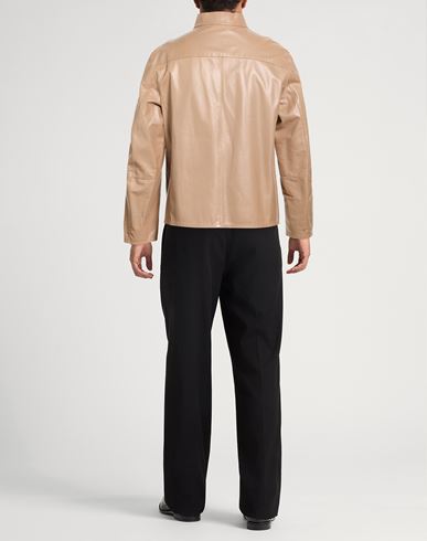 Man Jacket Camel Size 42 Lambskin