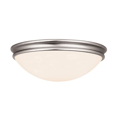 Access Atom 2-Light Ceiling Light in Brushed Stee