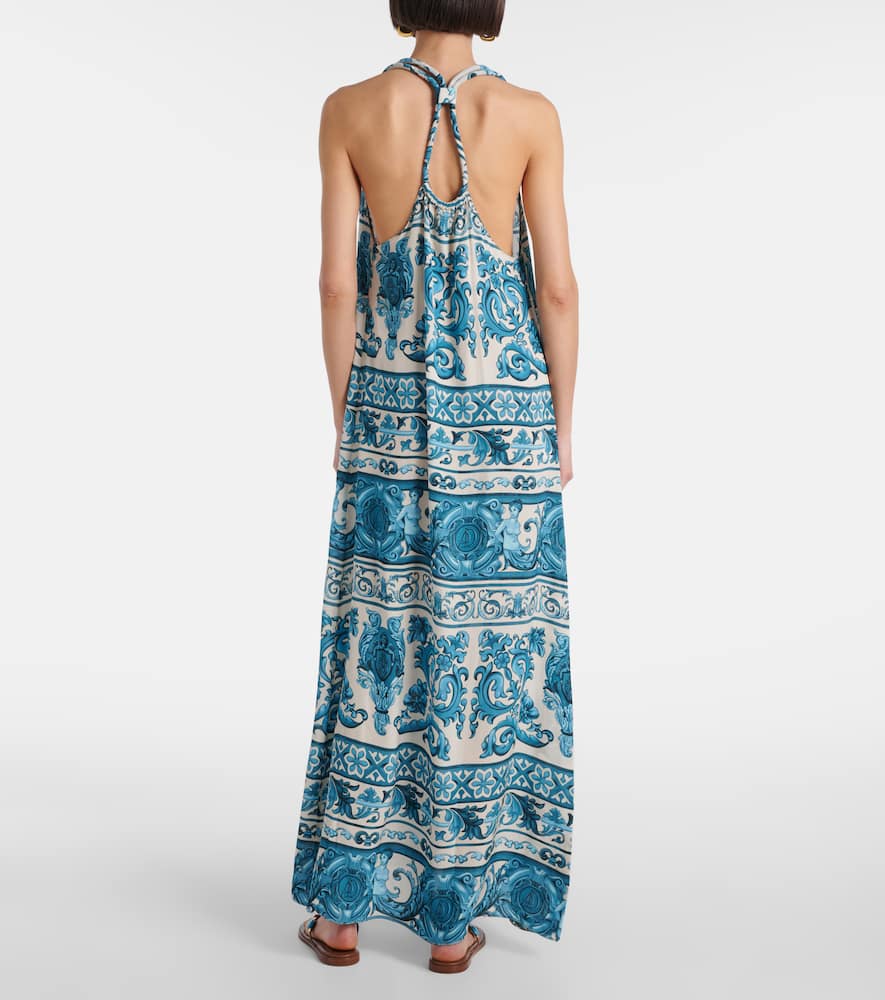 Satin maxi dress