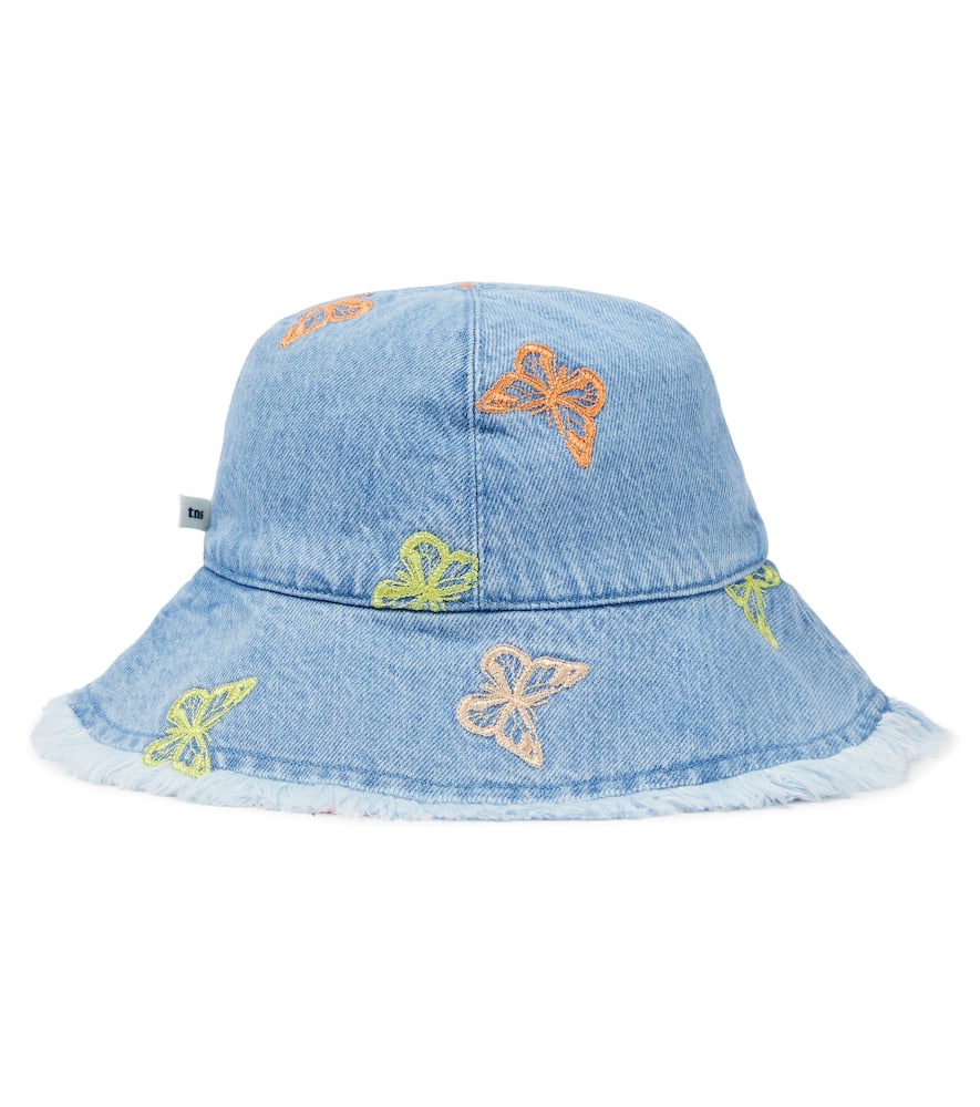 Burbank embroidered denim bucket hat
