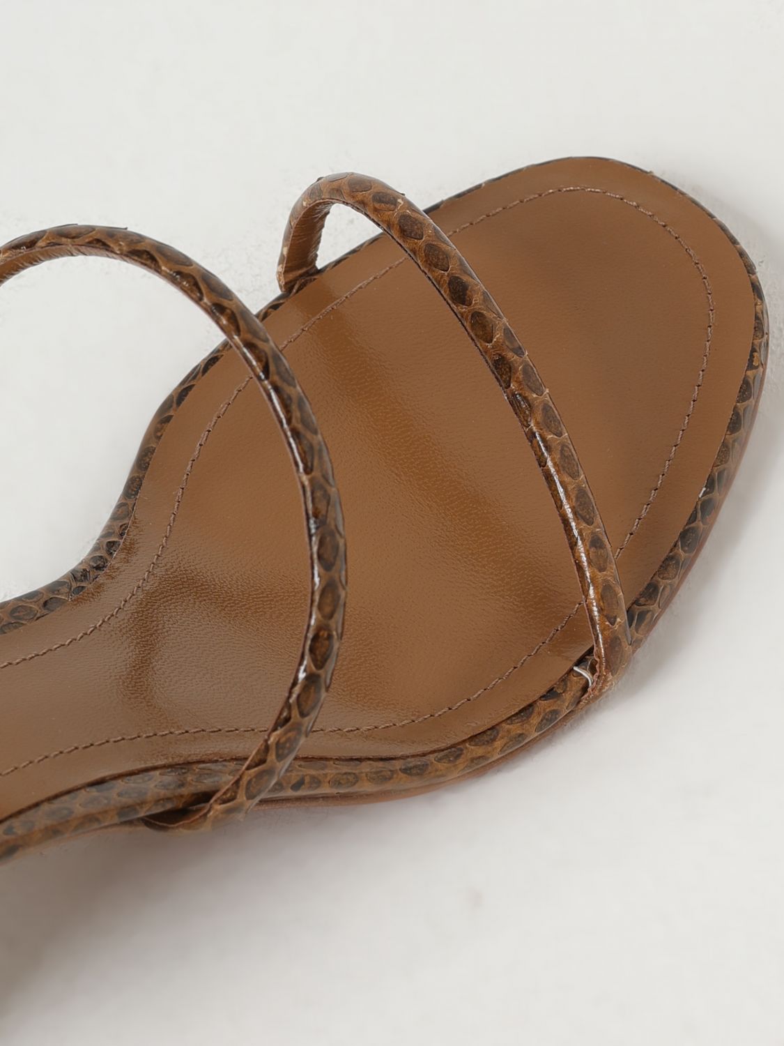 Heeled Sandals RENE CAOVILLA Woman color Leather