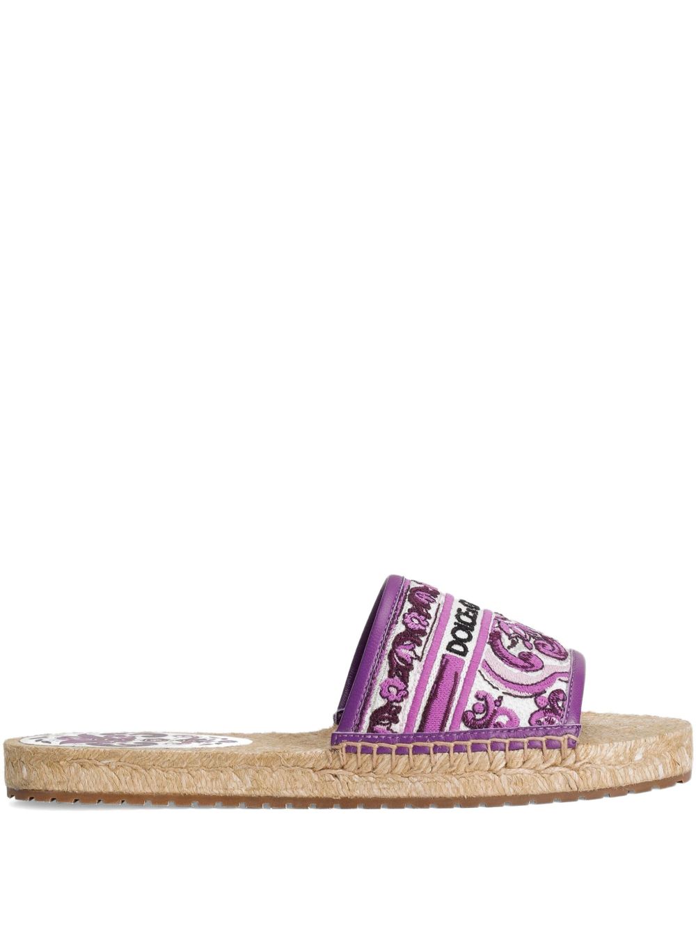 Maiolica-print espadrilles - Purple