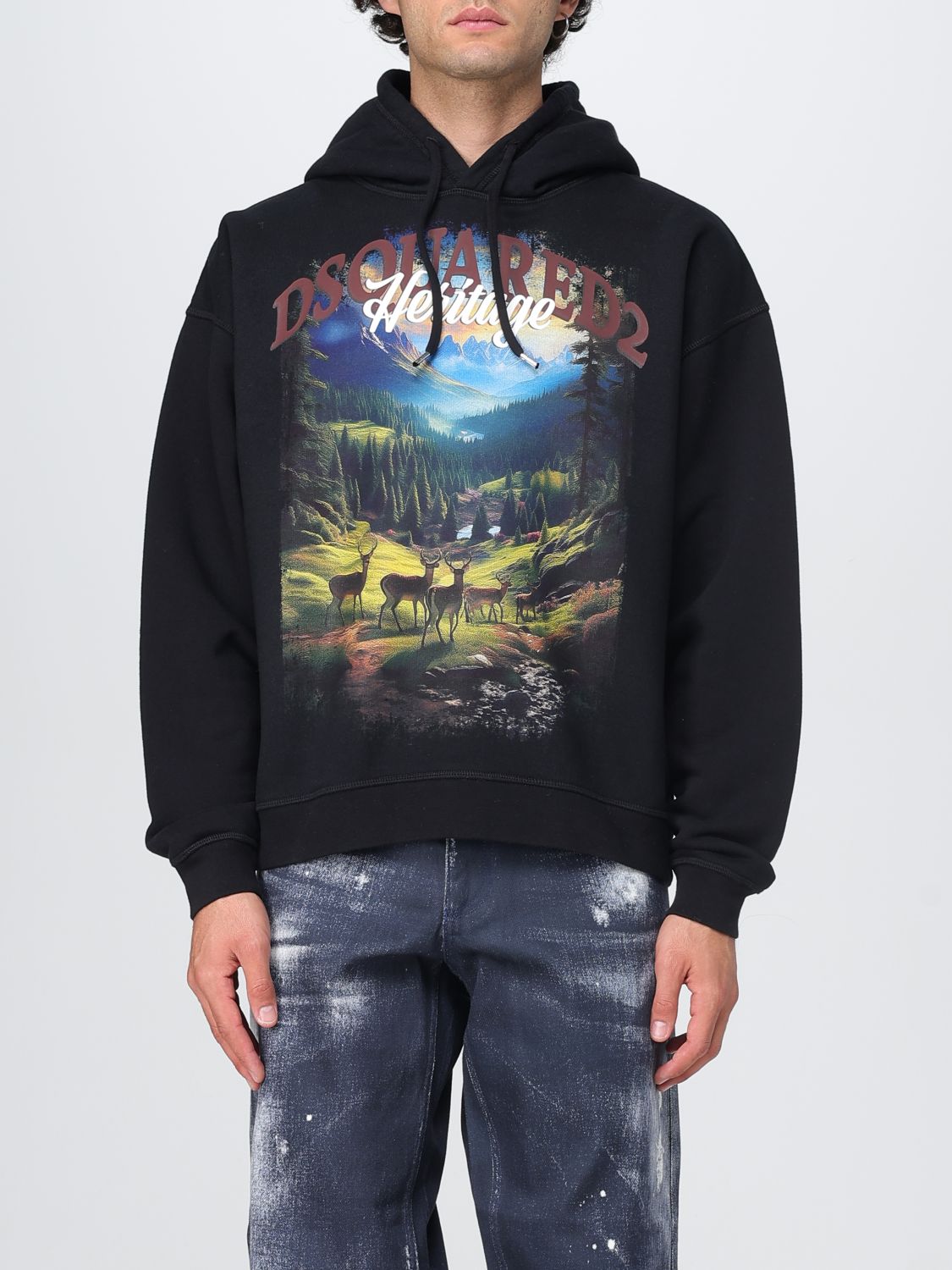 Sweatshirt Men color Black