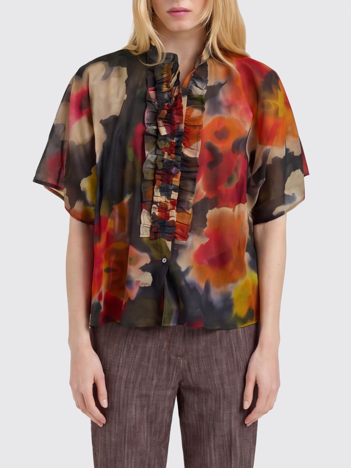 MOMONÌ Shirt Woman color Multicolor