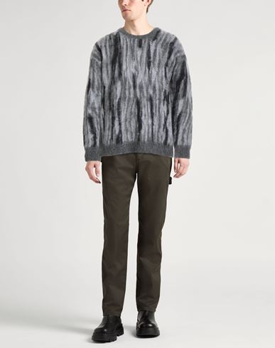 Roberto Collina Man Sweater Grey Size 36 Superkid mohair, Nylon, Wool