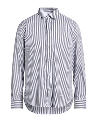 Man Shirt Navy Size L Cotton, Polyamide, Elastane