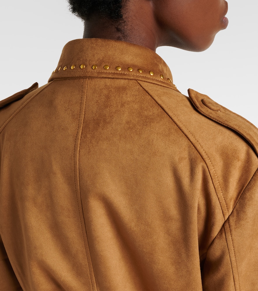 Studded belted field jacket