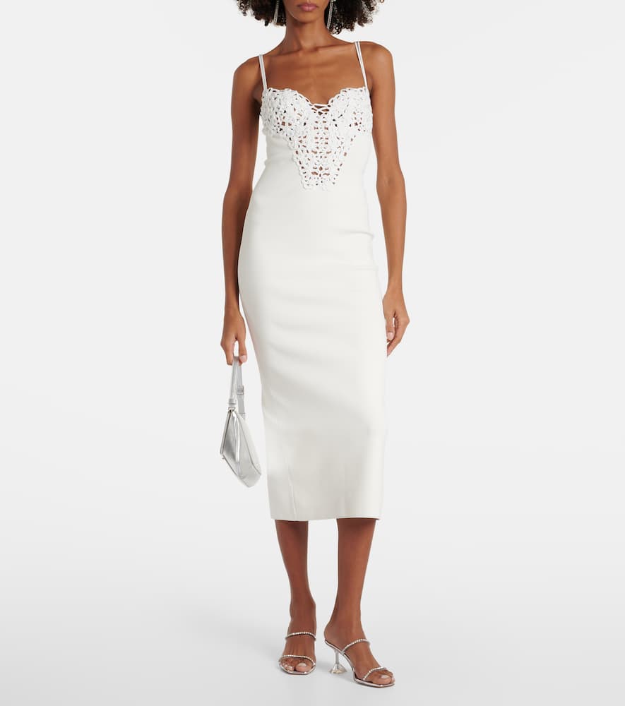 Sculpted Spiral midi dress