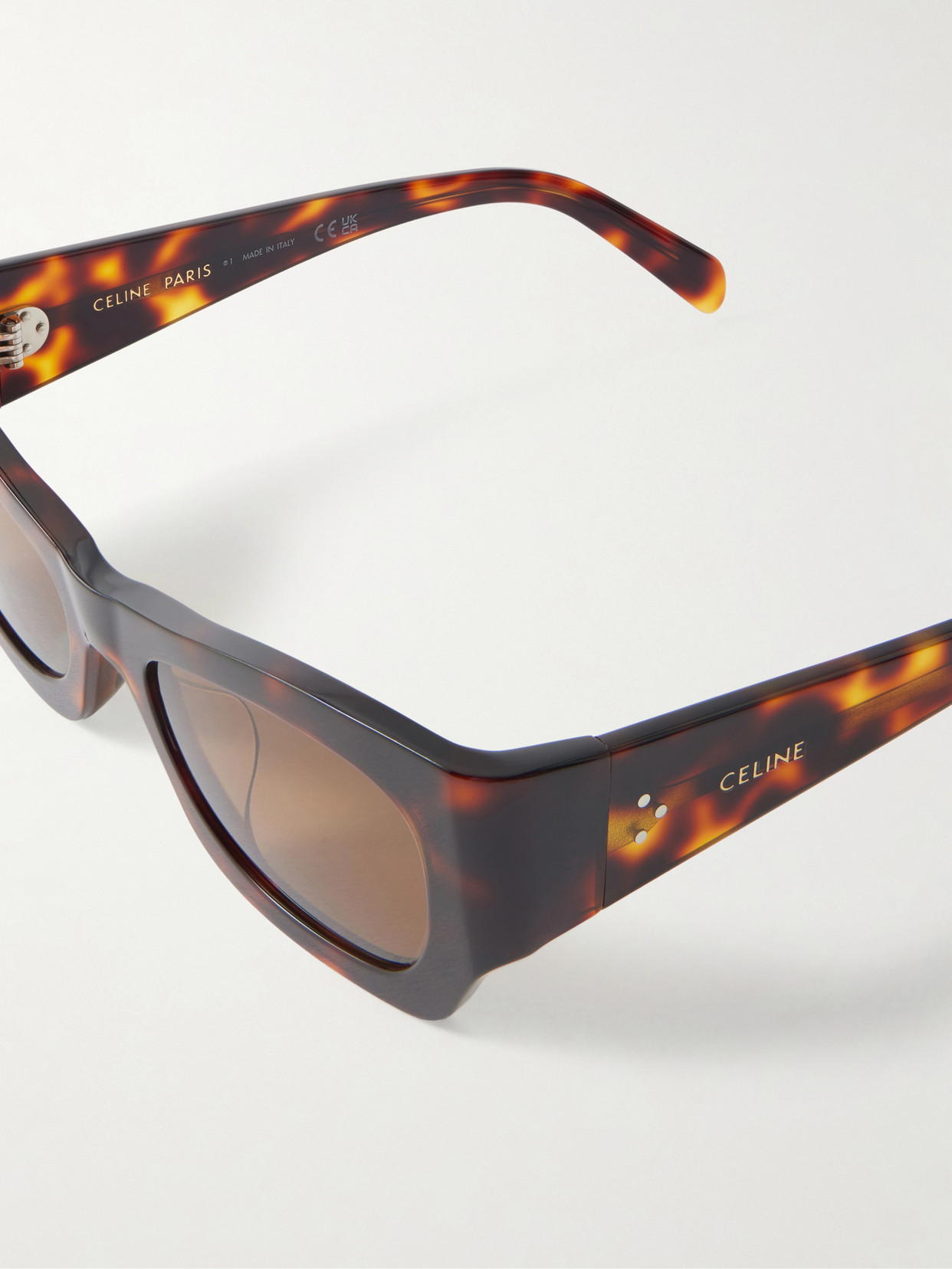 Square-frame Tortoiseshell Acetate Sunglasses - One size