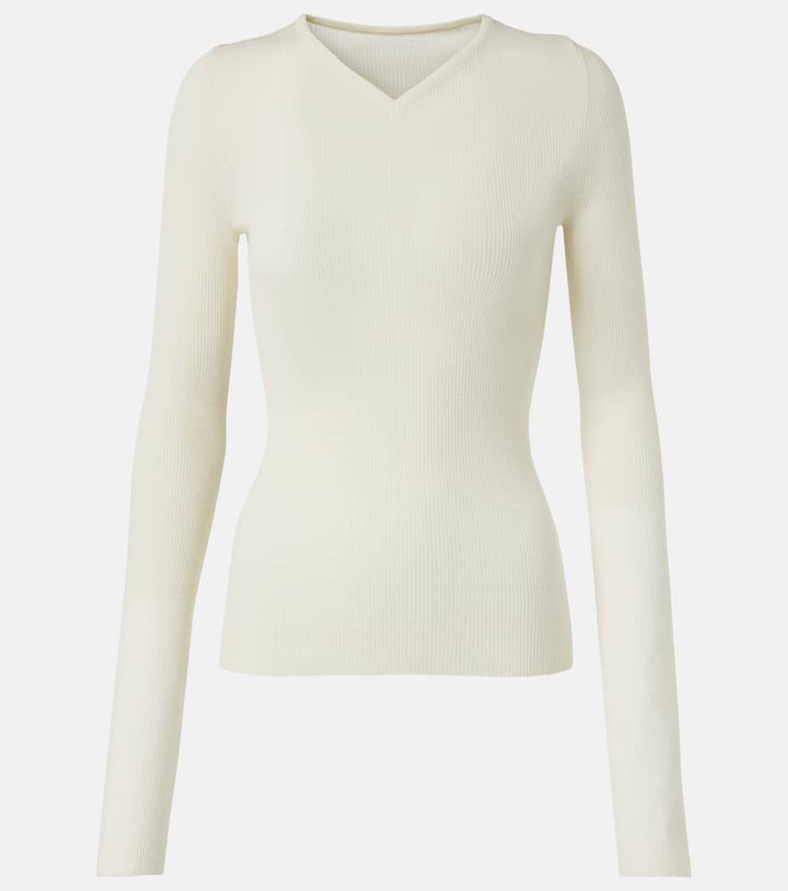 Tania ribbed-knit wool-blend top