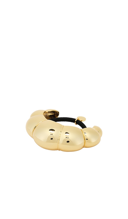 LELET NY Glossy Croissant Pony Cuff in Metallic Gold