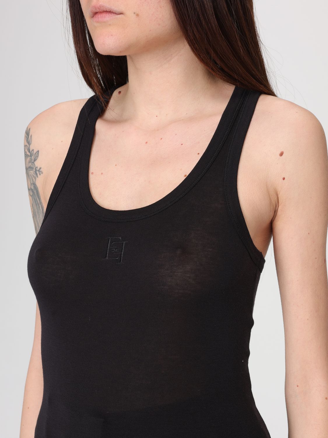 Top Woman color Black