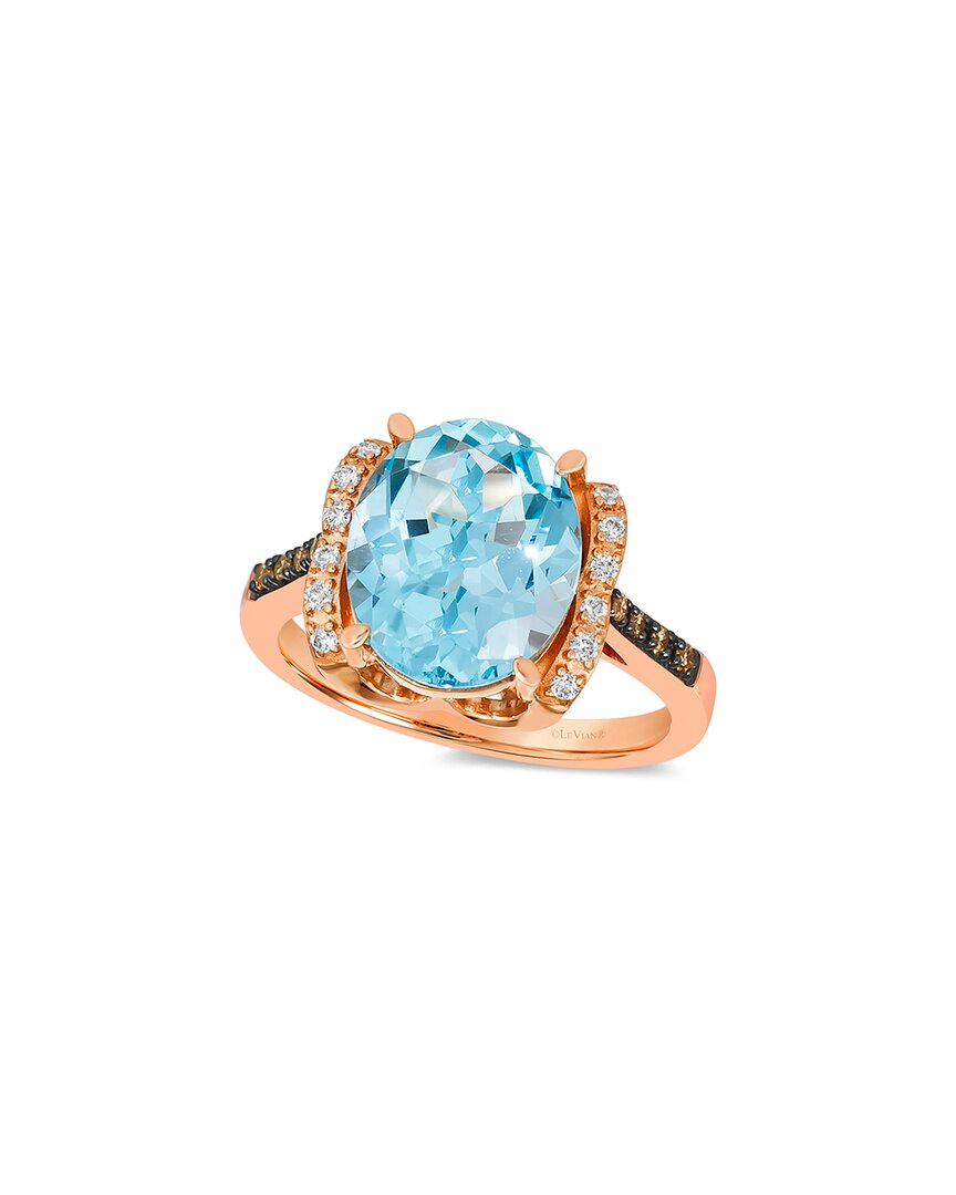 Le Vian 14K Rose Gold 4.58 Ct. Tw. Diamond & Topaz Ring