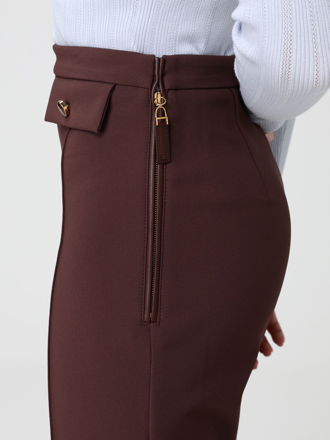 Pants Woman color Coffee