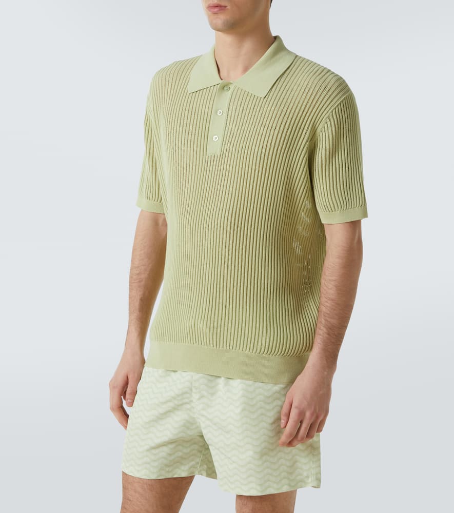 Vidal cotton-blend polo sweater