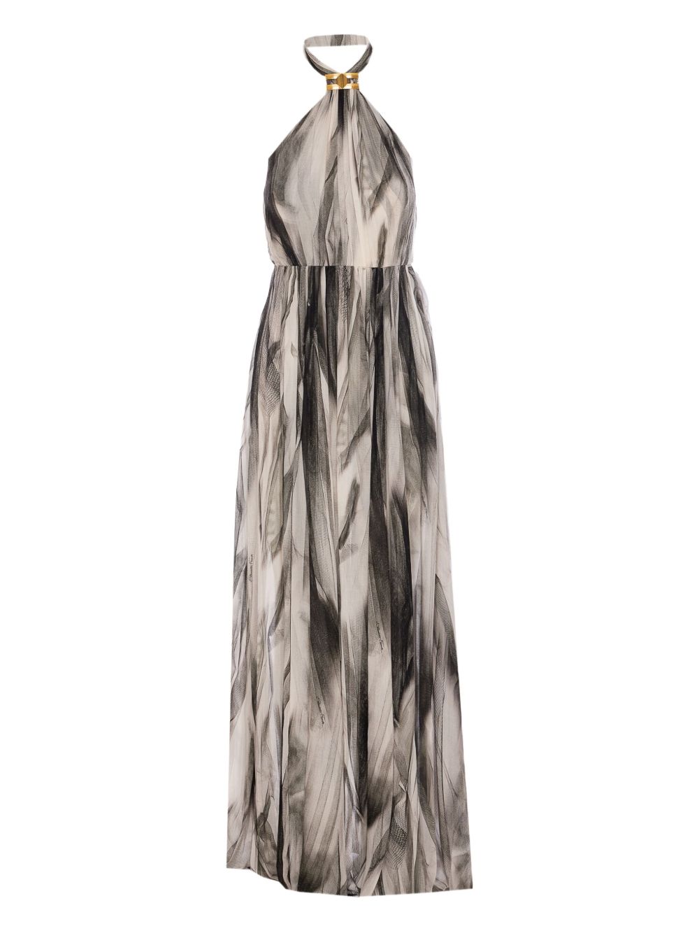 Elisabetta Franchi halterneck dress - Black