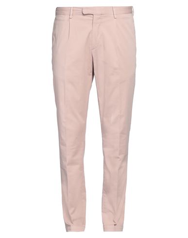 Man Pants Pink Size 34 Cotton, Silk, Elastane